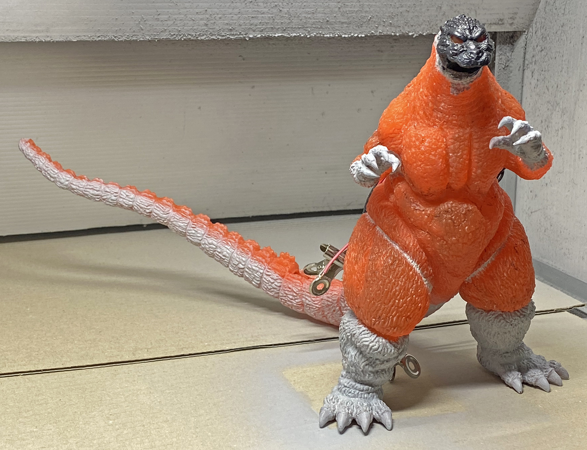 マルサン 350 デスゴジ クリアオレンジ/ソフビ 1995ゴジ マルサン 350