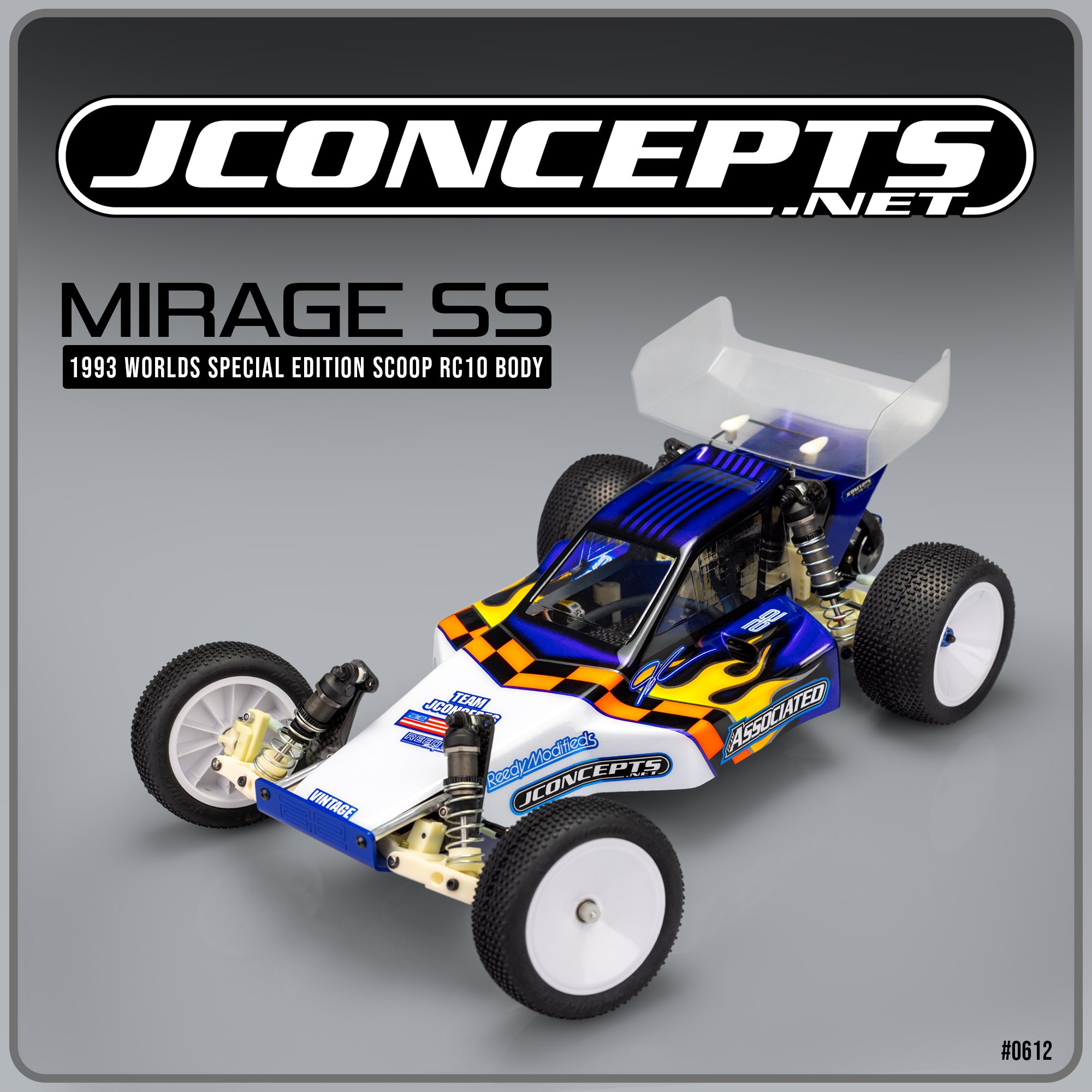 JC-0612 Mirage SS 1993 Worlds Special Edition Scoop RC10ボディー