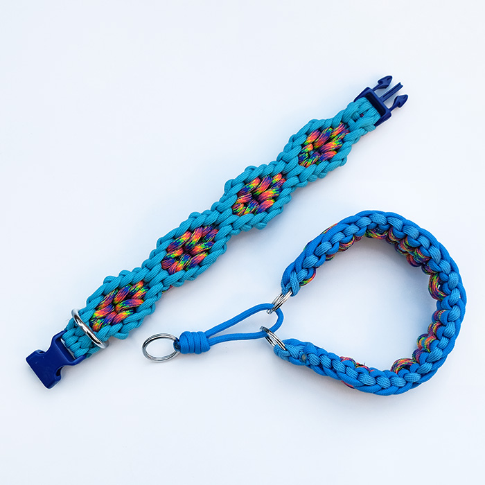 パラコード首輪❥太め❥ハーフチョーク №034 パラコード首輪❥太め