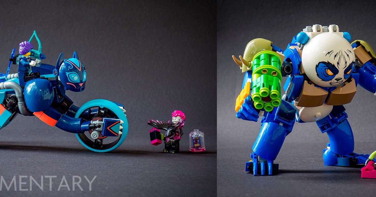 Review + MOC: 71480 Logan the Mighty Panda & 71479 Zoey's Cat