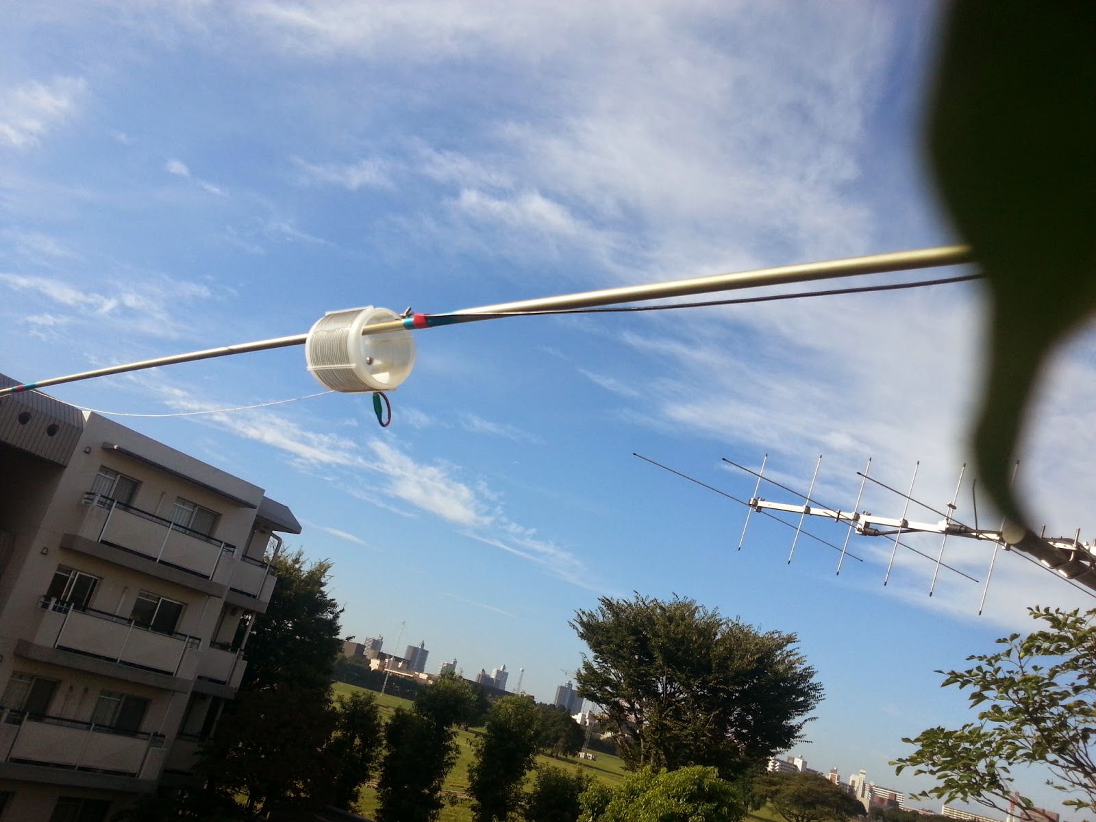 AM（送料込）センターローディングアンテナ25-30MHz 1/4λ 耐圧1KW AM