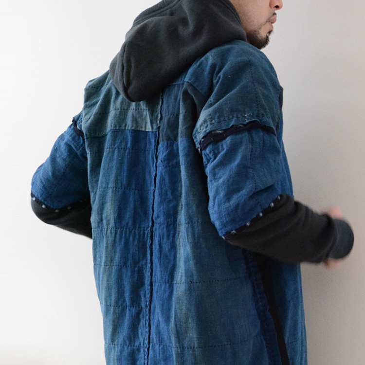 Sashiko Noragi Jacket / 刺し子の入る藍染襤褸野良着
