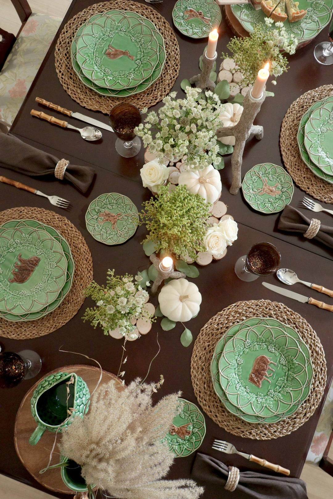 Bronpor スペイン製 デコラティブ花瓶風 ブロンズ装飾 グリーン