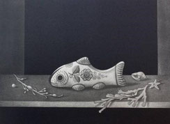 長谷川潔「小鳥と胡蝶」のご紹介 | アトリエ・ブランカ 新ART BLOG