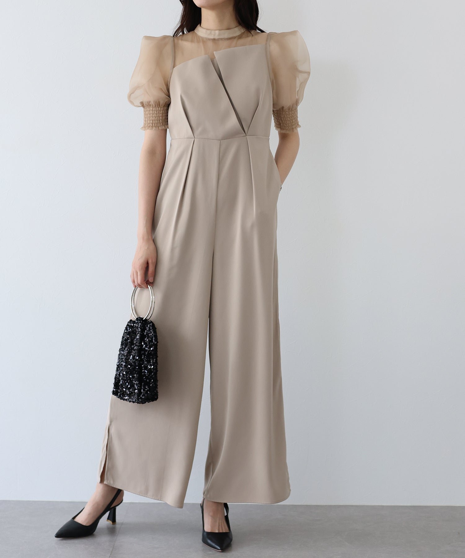 イレギュラーカットオールインワンパンツドレス – BLUE ONLINE