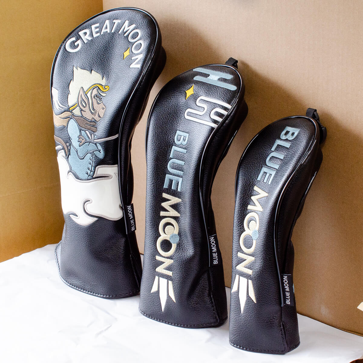 発売】ブルームーン ゴルフ ヘッドカバー 6シリーズ ver.6.1 | ブルー