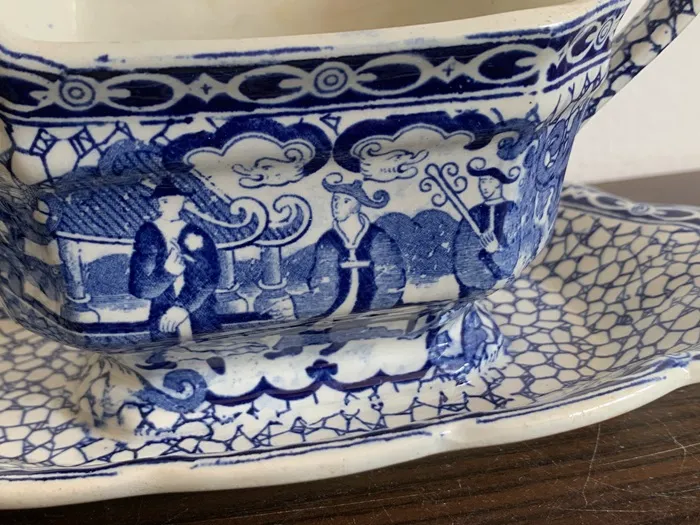 アンティークグレイビーボート1910c