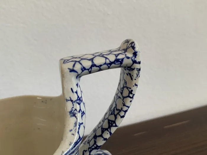 イギリス製 1910年 William Adams & Son 陶器 ソースポット