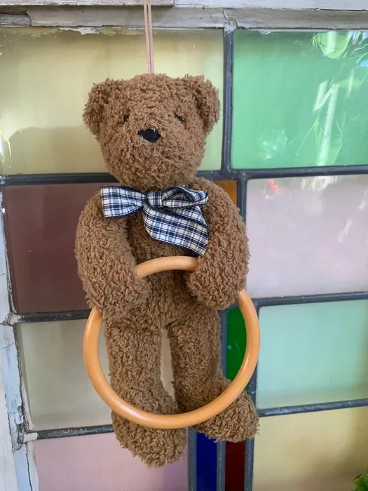 ドイツ 80s テディベア タオルホルダー ぬいぐるみ ヴィンテージ