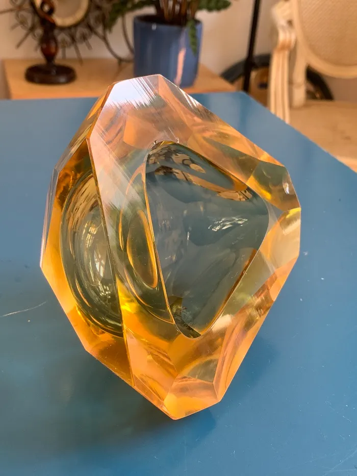 MURANO GOLD 24K HAND DECORATED ムラノ 灰皿 MURANO GOLD 24K HAND