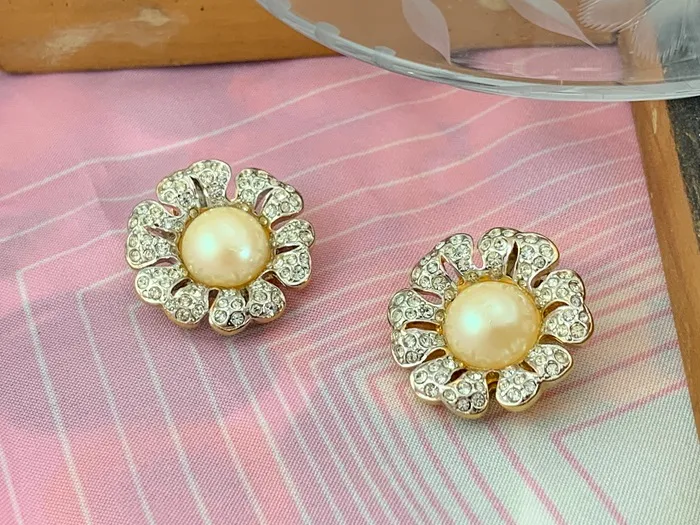 D'ORLAN ブローチ&イヤリング セット ヴィンテージ ビンテージ