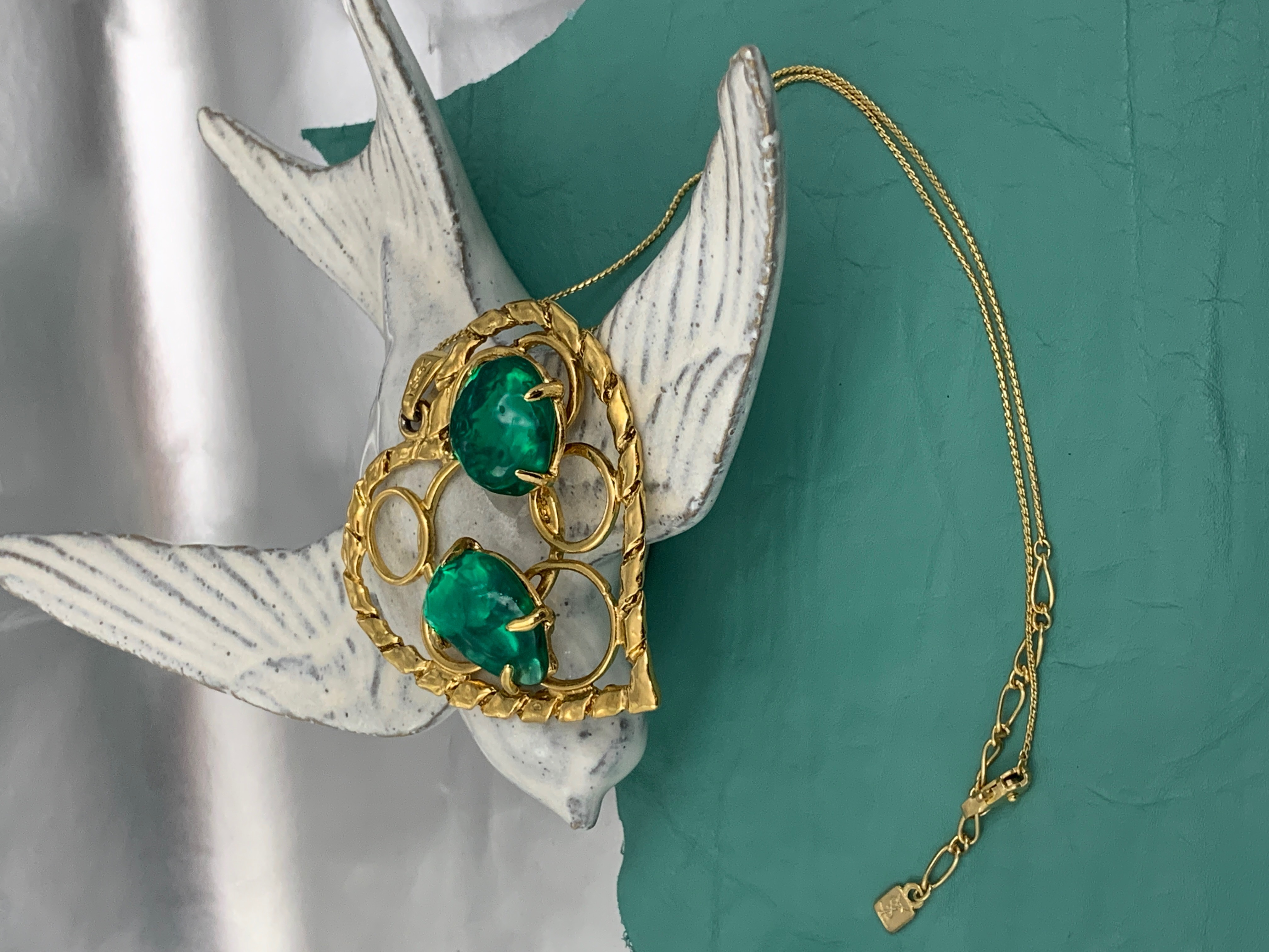 YSL イブサンローラン ブローチ イヤリング ヴィンテージ bb