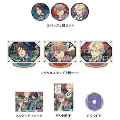 泡沫のユークロニア HMV 矢代 淡雪 依 石蕗 缶バッジ ポストカード