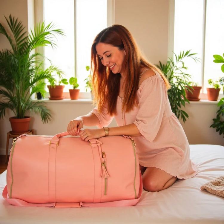 旅行の服をシワなく収納】ノーラ ガーメントボストンバッグ by