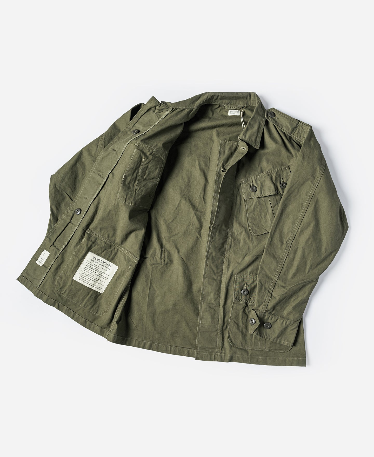 1963 1st Model Tropical Jungle Fatigue Jacket - Olive | Bronson