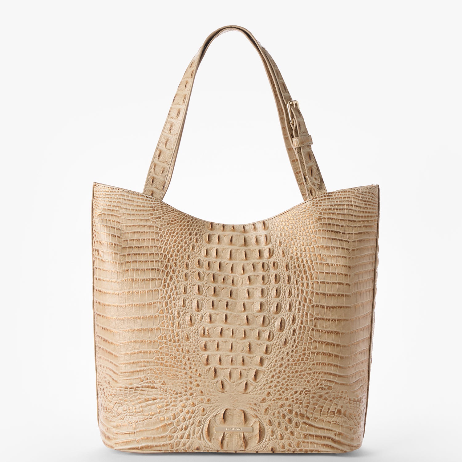 Brayden Leather Tote | Sandstorm Alden Road | BRAHMIN