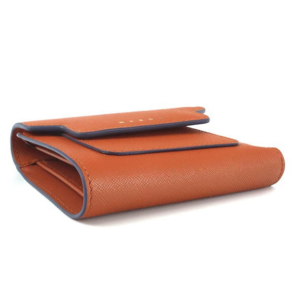 Brandol / MARNI マルニ 二つ折り財布 レザー スクエアウォレット