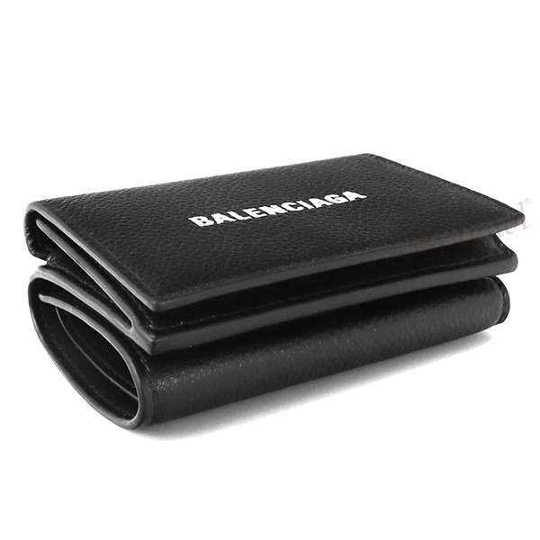 Brandol / BALENCIAGA バレンシアガ 三つ折り財布 ロゴ キャッシュ