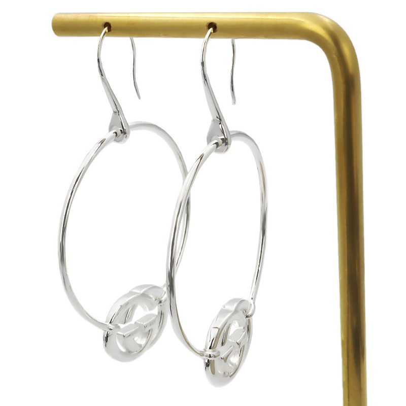 Brandol / GUCCI グッチ ピアス タブルG フープピアス シルバー 223322