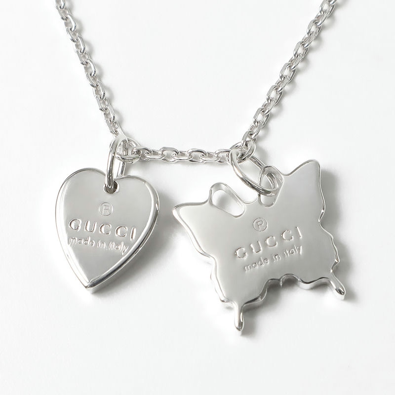 Brandol / GUCCI グッチ ブレスレット ハート バタフライ チャーム