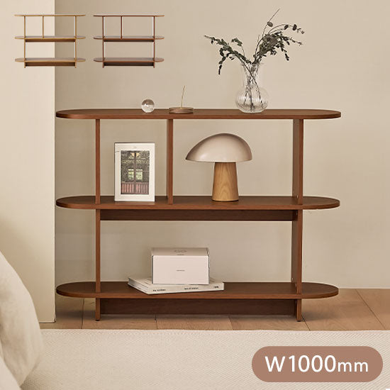 roomnhome バルトラウンドシェルフ ラック 3段 100cm ドレッサー