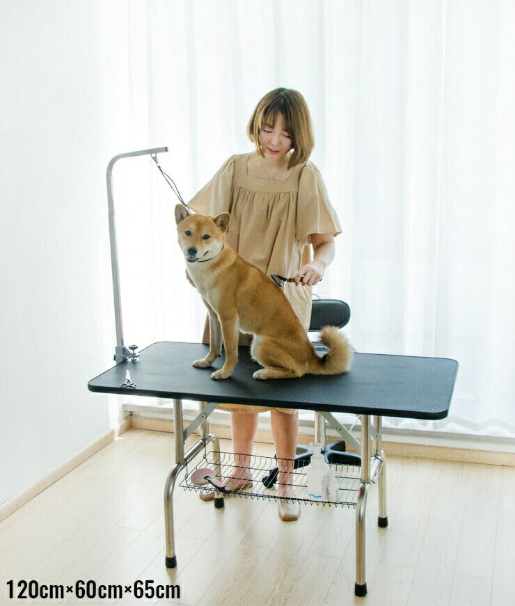 トリミングテーブル トリミング トリミング用品 シルバーホワイト 小型