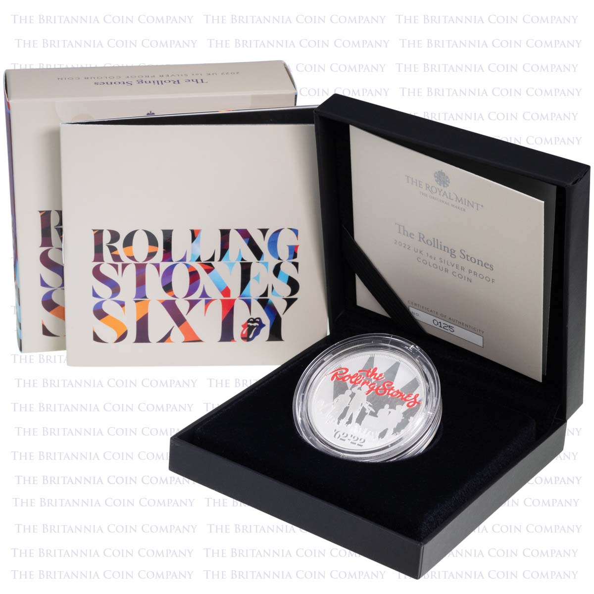 2022 ローリング・ストーンズ 1oz シルバープルーフCOA番号0119 2022