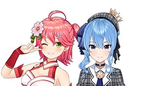 ❤︎ 星街すいせい さくらみこ ❤︎ ホロライブ VILLS 色紙 miComet