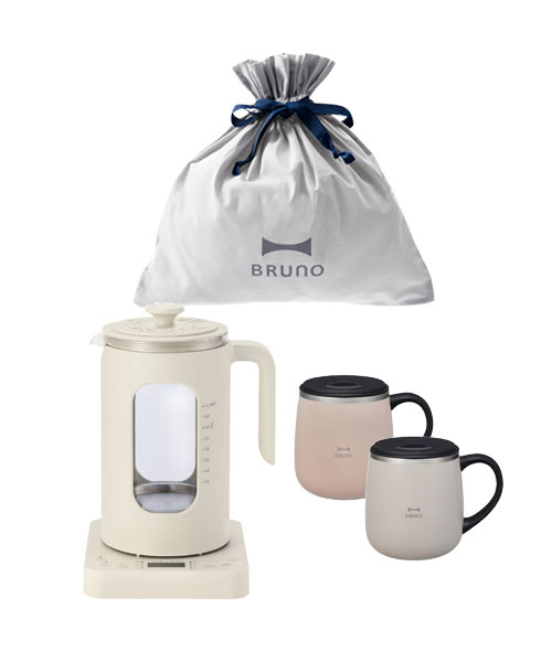 温度調節マルチケトル+蓋つきステンレスマグ short2個 ギフトバッグ