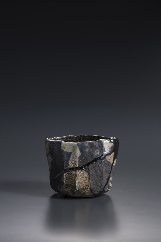 ラッキーライラック 茶道具 楽吉左衛門 黒楽茶碗 N 5732 ラッキー