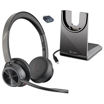 Poly Voyager 4320 UC Hi-Fi Stereo Bluetooth Headset with Charging