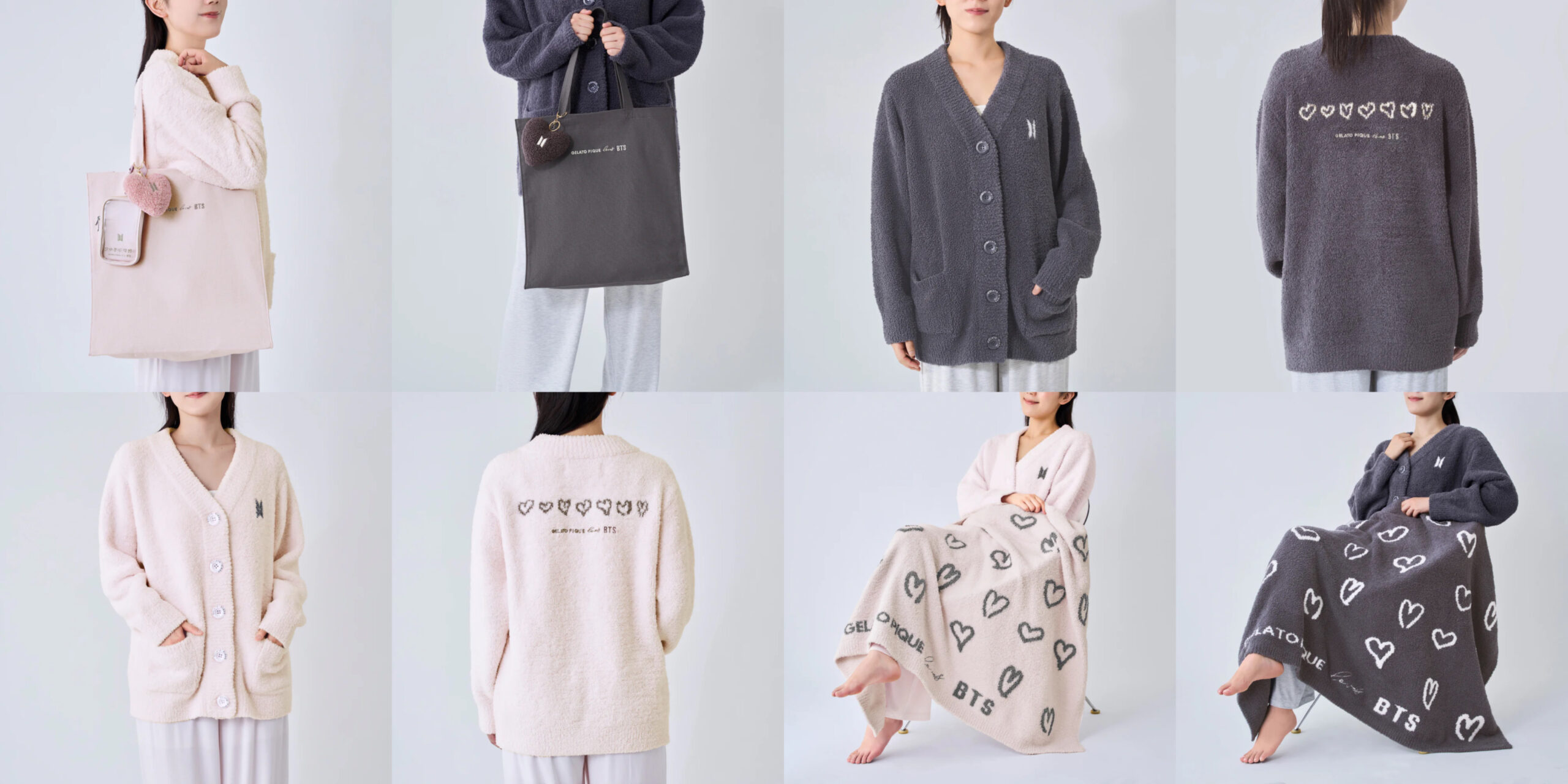 BTSとジェラピケのコラボグッズ「GELATO PIQUE loves BTS」の