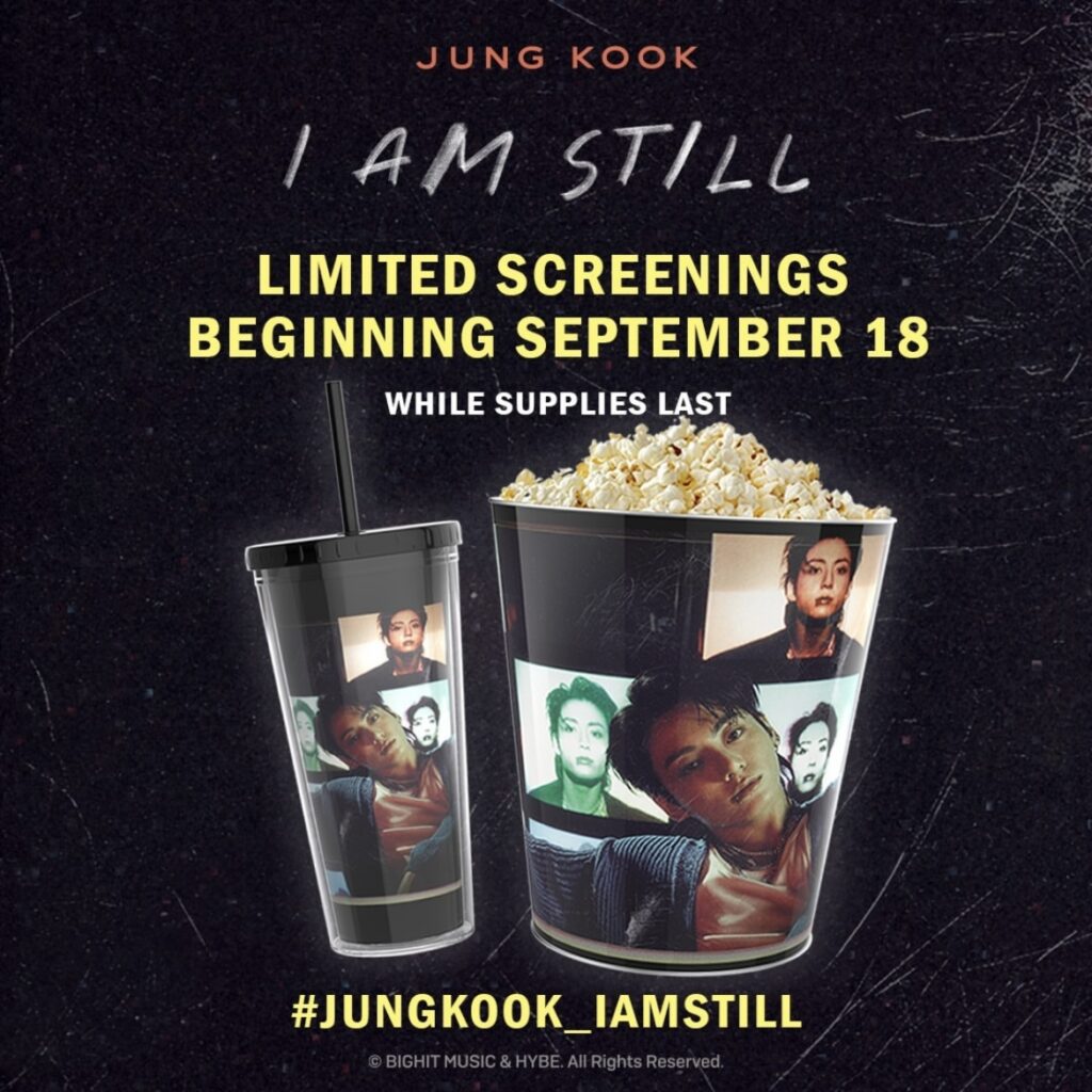 BTS ジョングクの映画が公開される劇場で限定タンブラー&ポップコーン