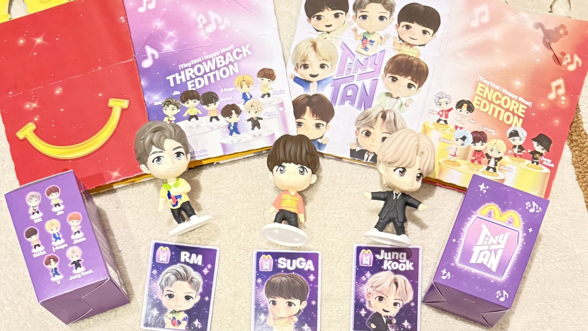 TinyTANとマクドナルドのコラボ限定ミニフィギュア付きハッピーセット