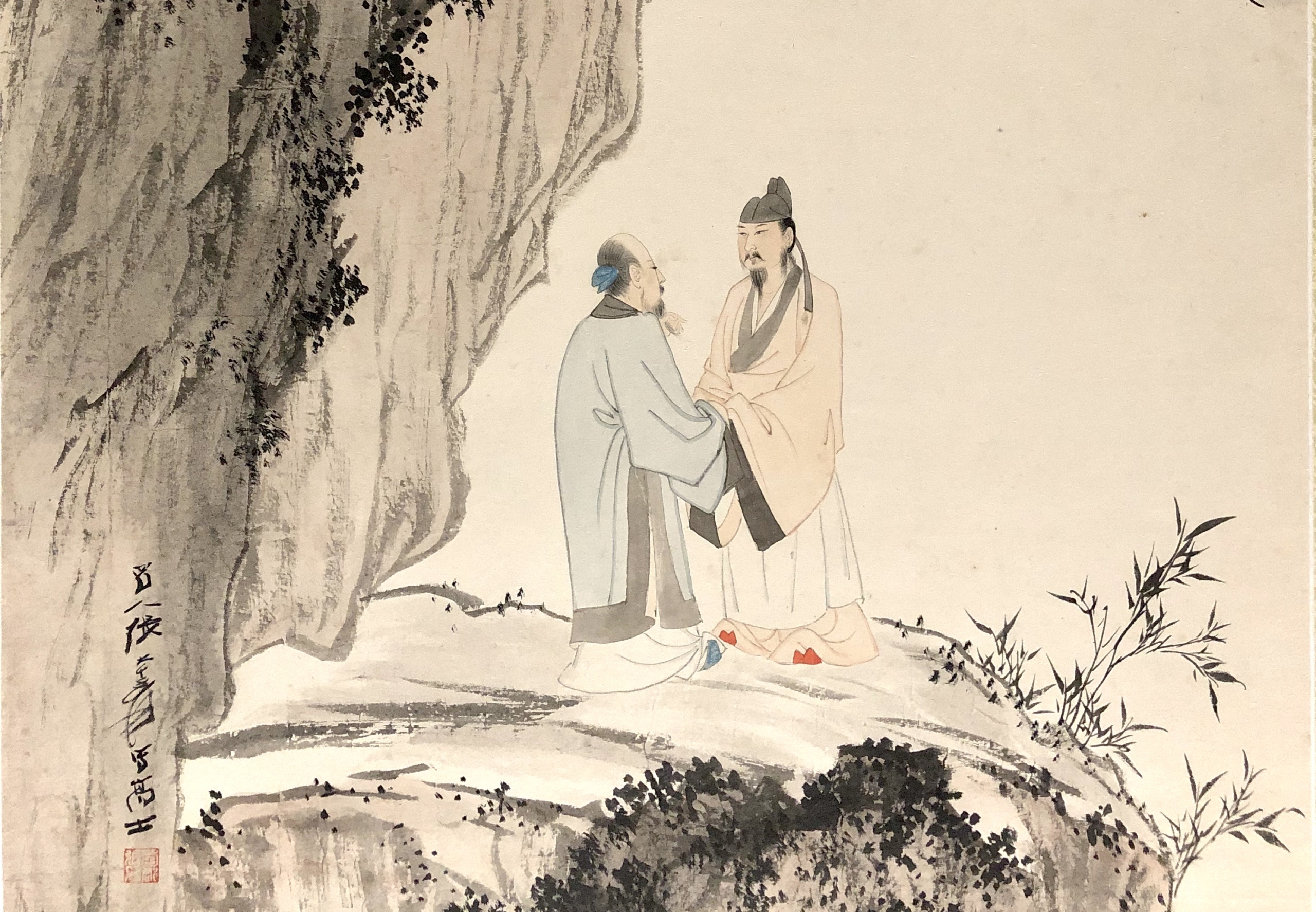 陸染石中国美術水墨画山水画蘇州画院院長インテリア
