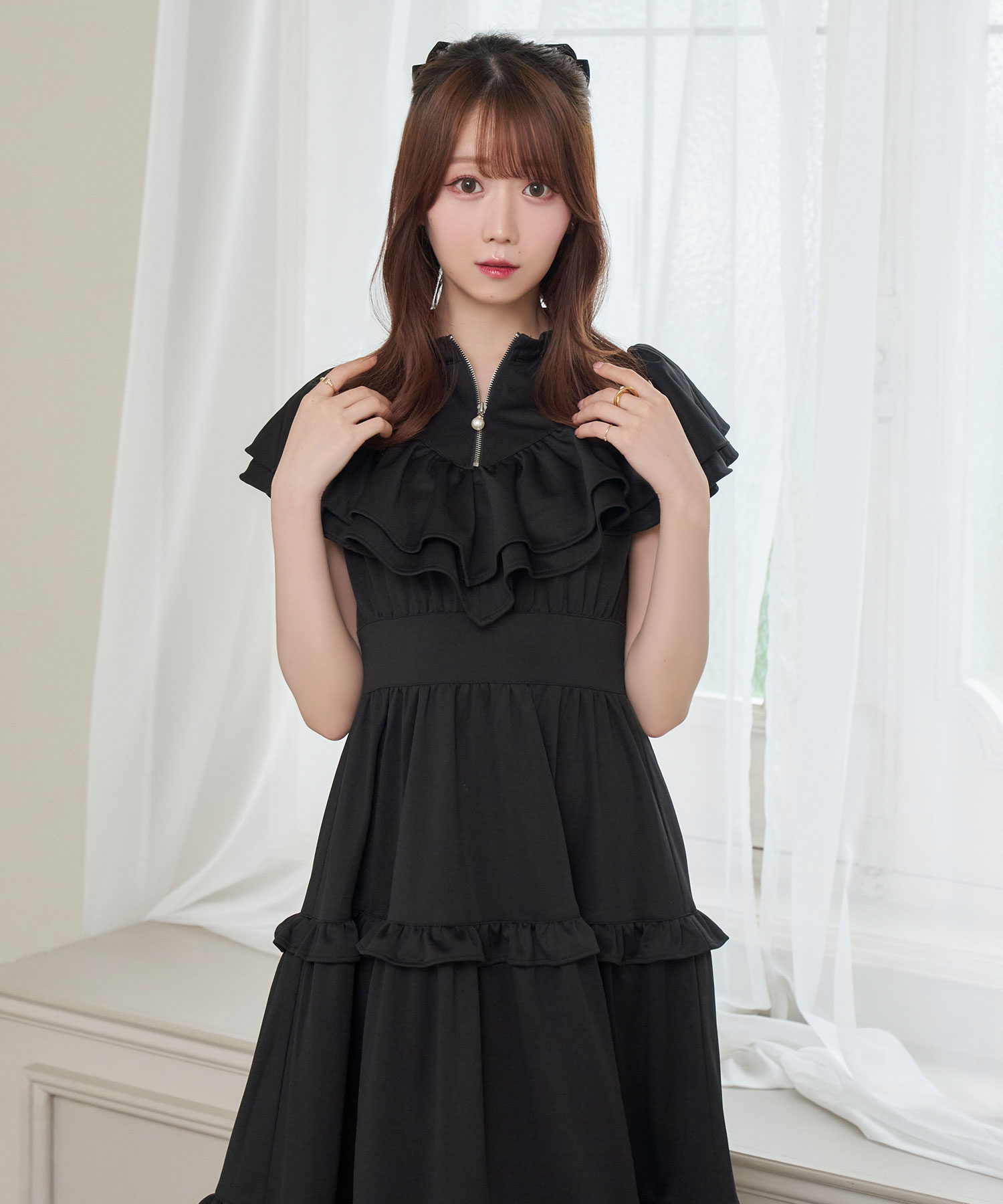 未使用・完売】Her lip to 2022ホリデーワンピース黒S正規品 raffle