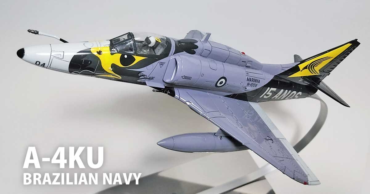 ハセガワ 1/48 A-4KU（AF-1） スカイホーク：ブラジル海軍 VF1 15周年