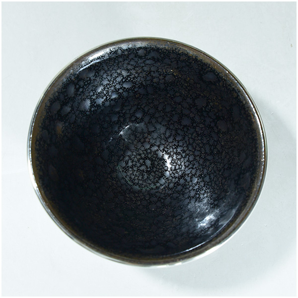 桶谷定一 作 銀覆輪 油滴天目 茶碗 茶道具 共箱 美品 です。 【公式通販】