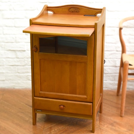 karimoku カリモク グランドコロニアル 電話台、FAX台 チェスト イズヤ