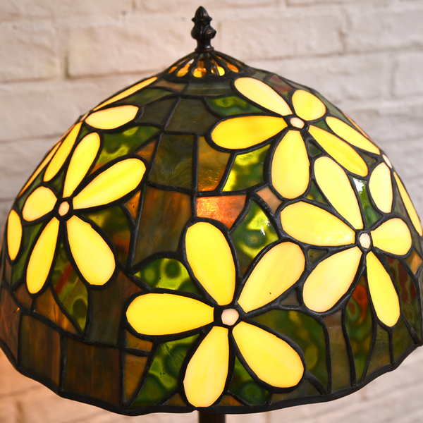 イズヤオンライン | ステンドグラス 花模様 ティファニーランプ