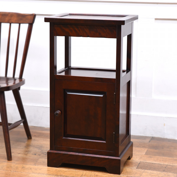 北海道民芸家具 電話台 FAX台 サイドチェスト サイドテーブル カバ無垢