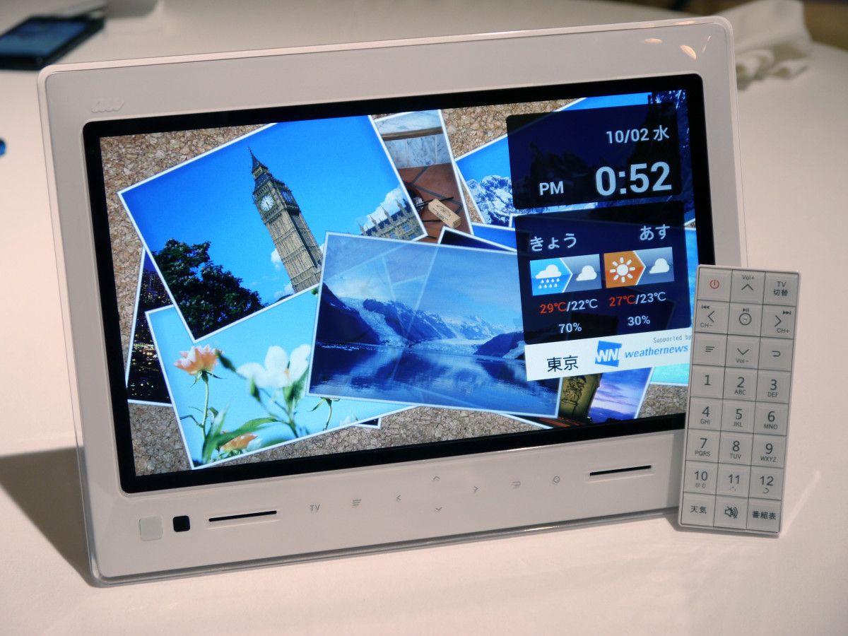 au PHOTO-U TV ポータブルTV ZTS11ホワイト 未使用 テレビ au PHOTO-U