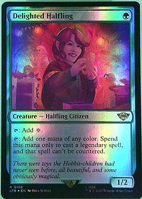 喜ぶハーフリング 英語4枚セット MTG 喜ぶハーフリング/Delighted