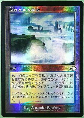 MTG 溢れかえる岸辺 旧枠foil 通常版 二枚セット日本語版 MTG 溢れ