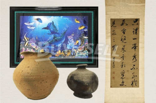 掛軸 中国書画「愛新覚羅寿古(愛新覚羅溥儀の甥)」紙