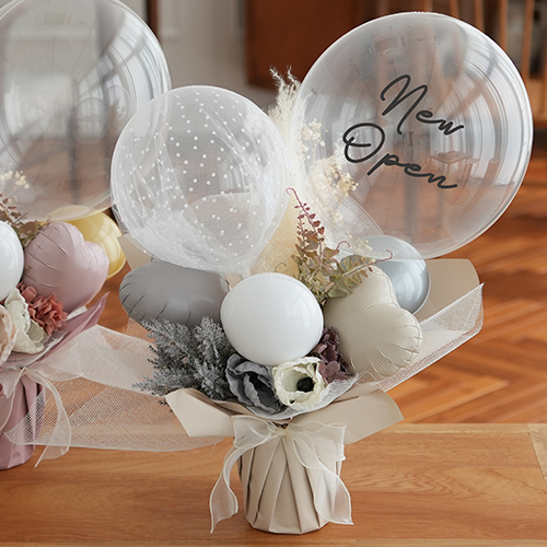 開店祝い 結婚祝い】アレンジバルーン エレガントジョーゼットポピー