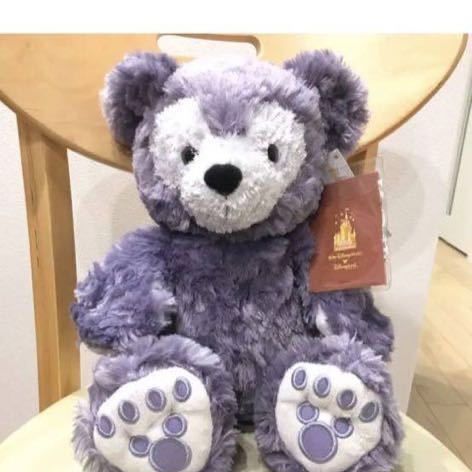 WDW ダッフィー ☆パープル☆ ディズニーベア 初期 ビーズ 白タグ