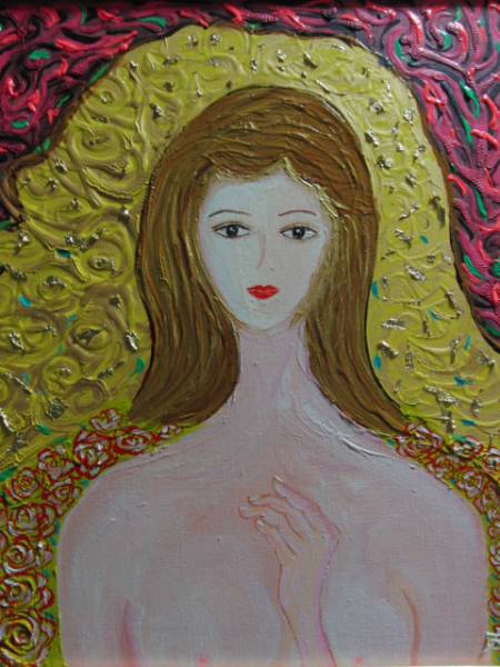 人物画#16 女性の肖像 油彩画 10号 F10 油絵 人物画#16 女性