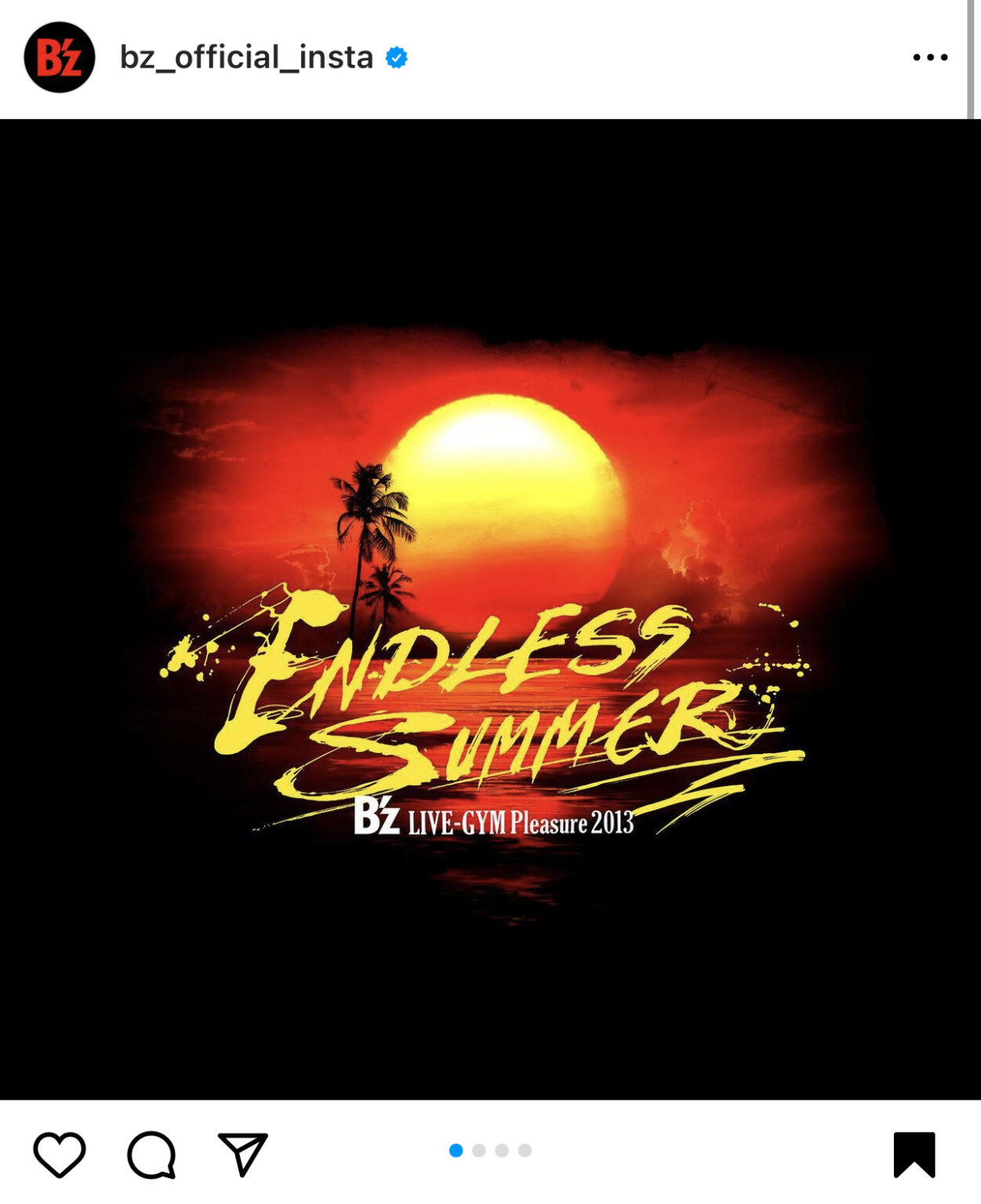 B'z 直筆サイン色紙 ENDLESS SUMMER Pleasure2013 会場限定100名 松本