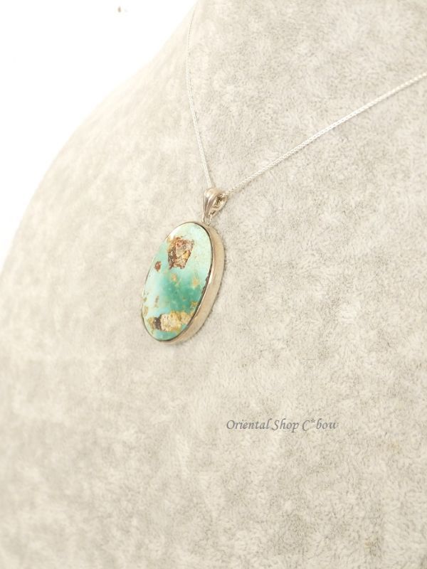 ターコイズ：アンティークトルコ石＊ペンダントトップ｜トルコオヤ